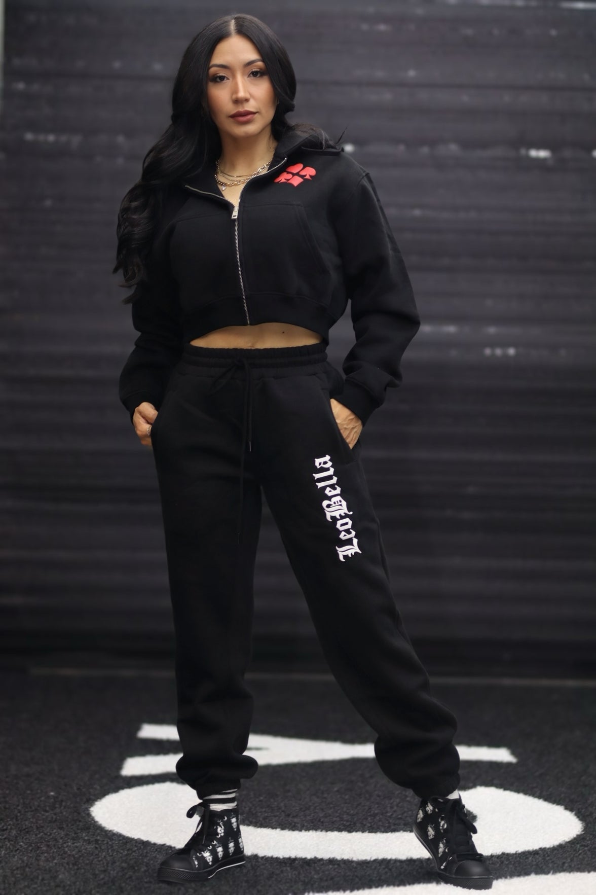 Unrivaled Royal Cropped Hoodie