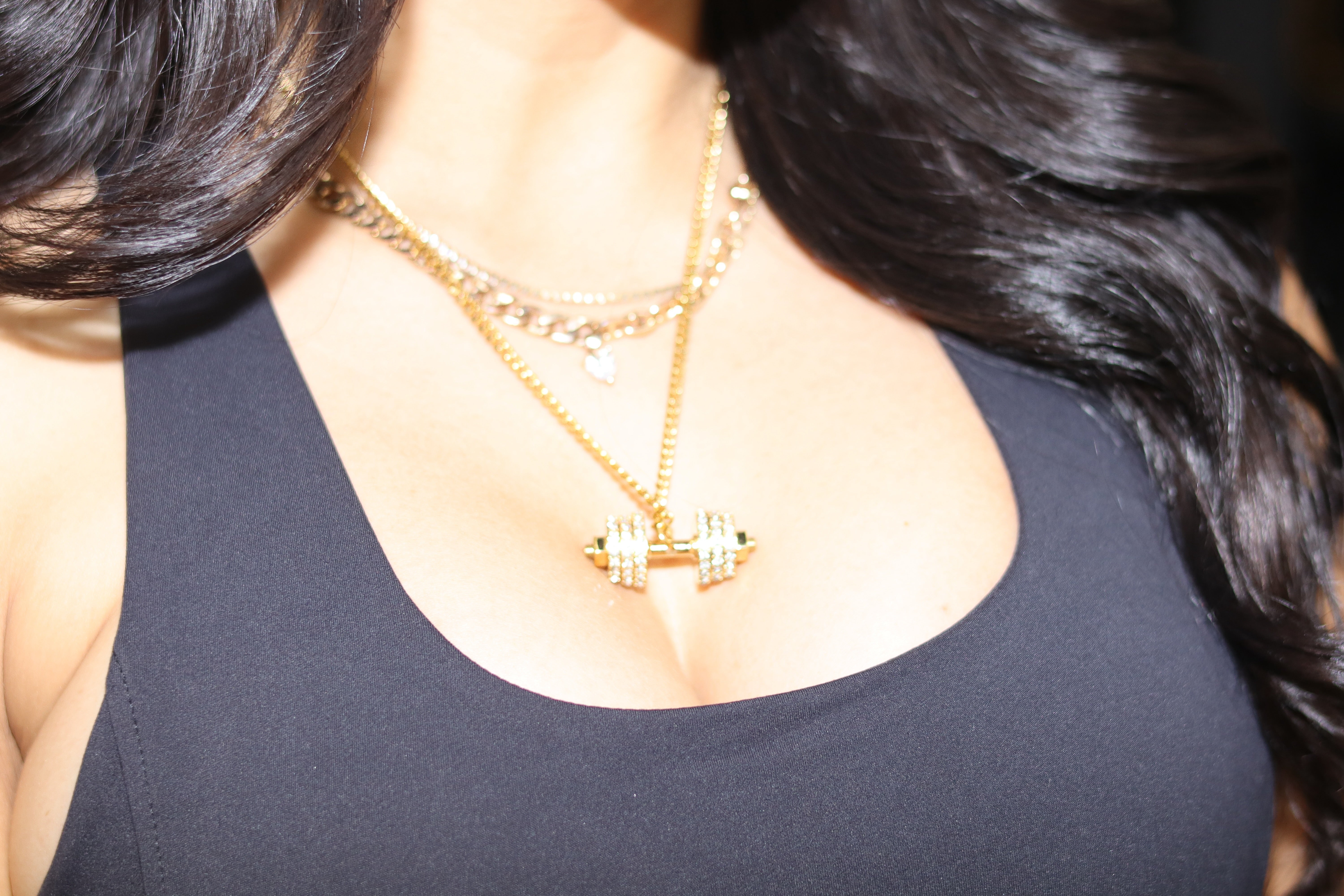 Cuban Link Dumbbell Necklace