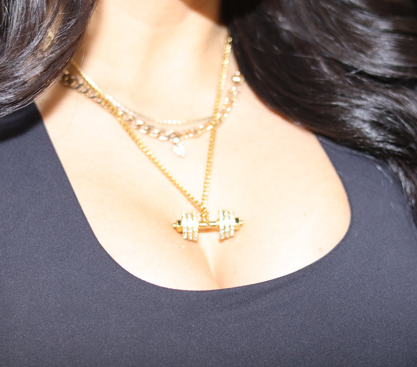 Cuban Link Dumbbell Necklace