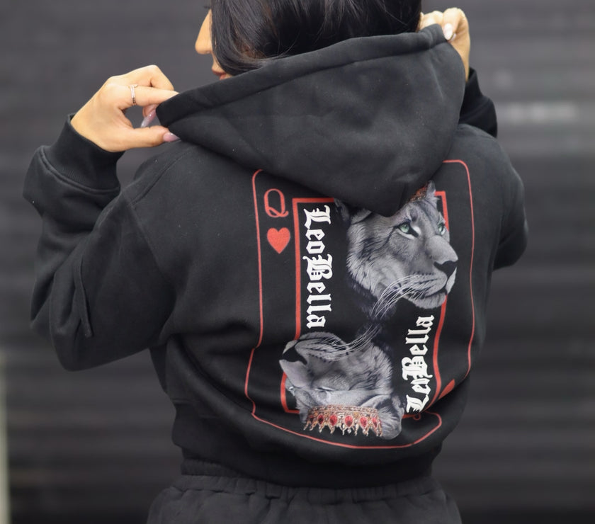 Unrivaled Royal Cropped Hoodie