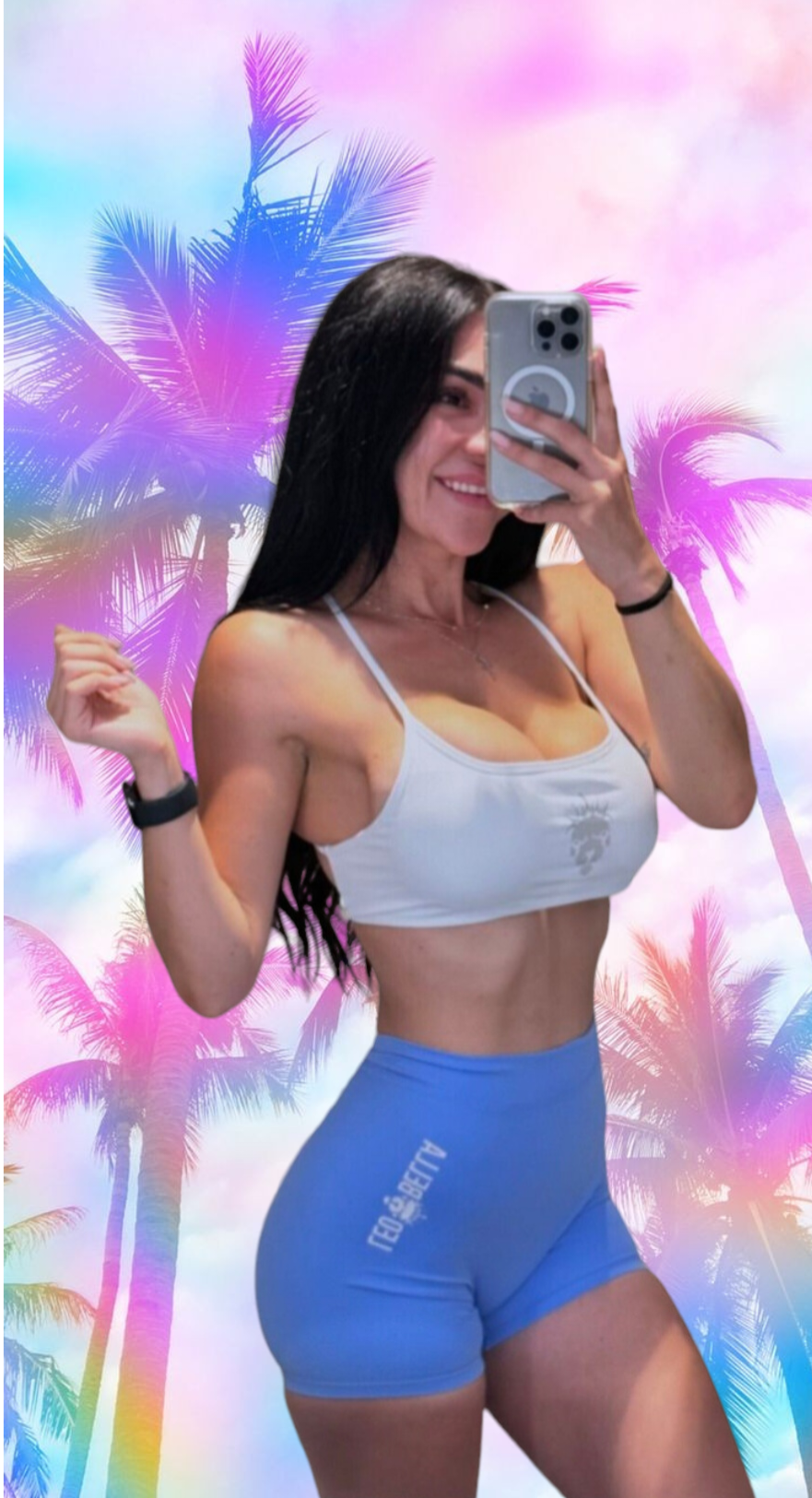 South Beach Collection V-Back Scrunch Shorts